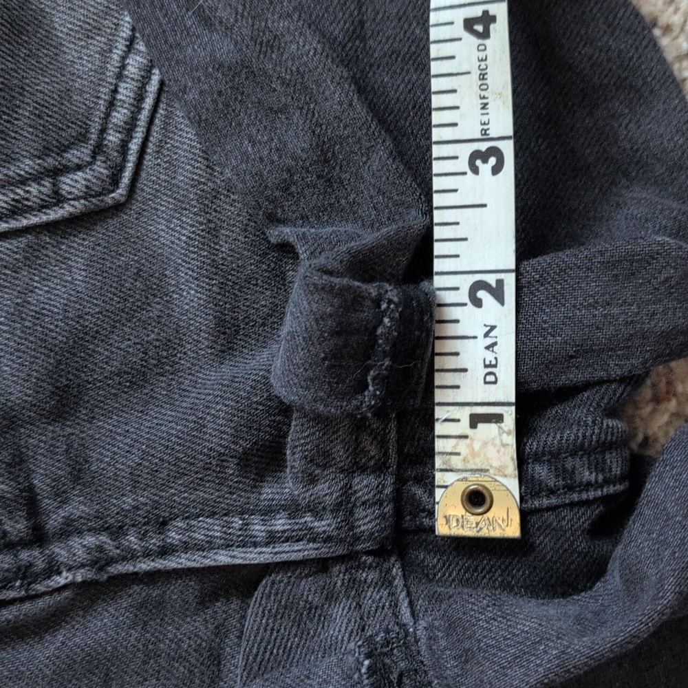 Free People We The Free Black Denim Shorts Sz 27 - Picture 9 of 14